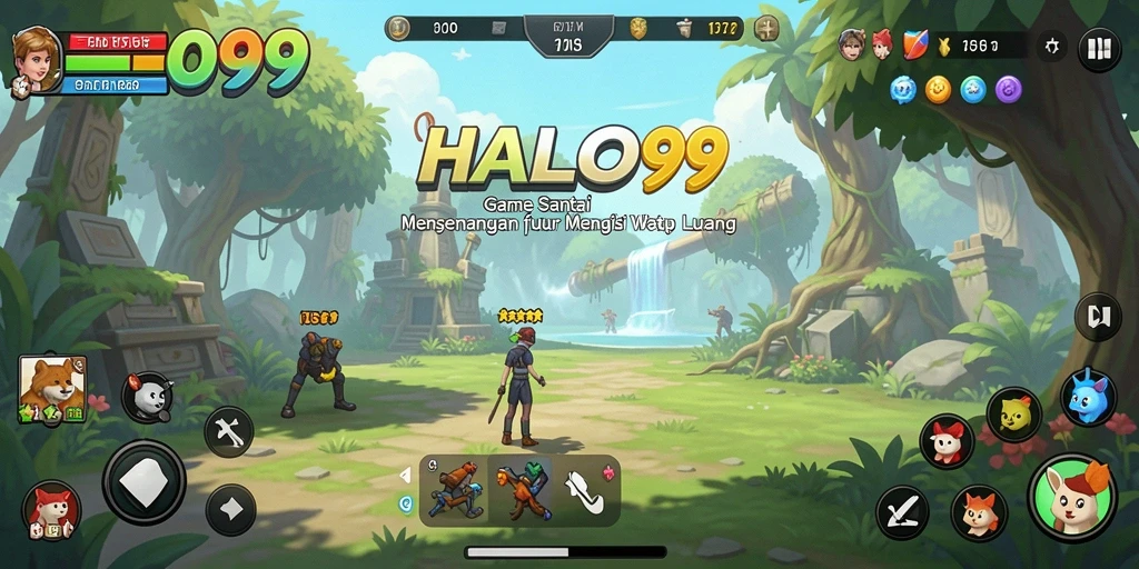 Tampilan gameplay HALO99 yang seru dan penuh warna.