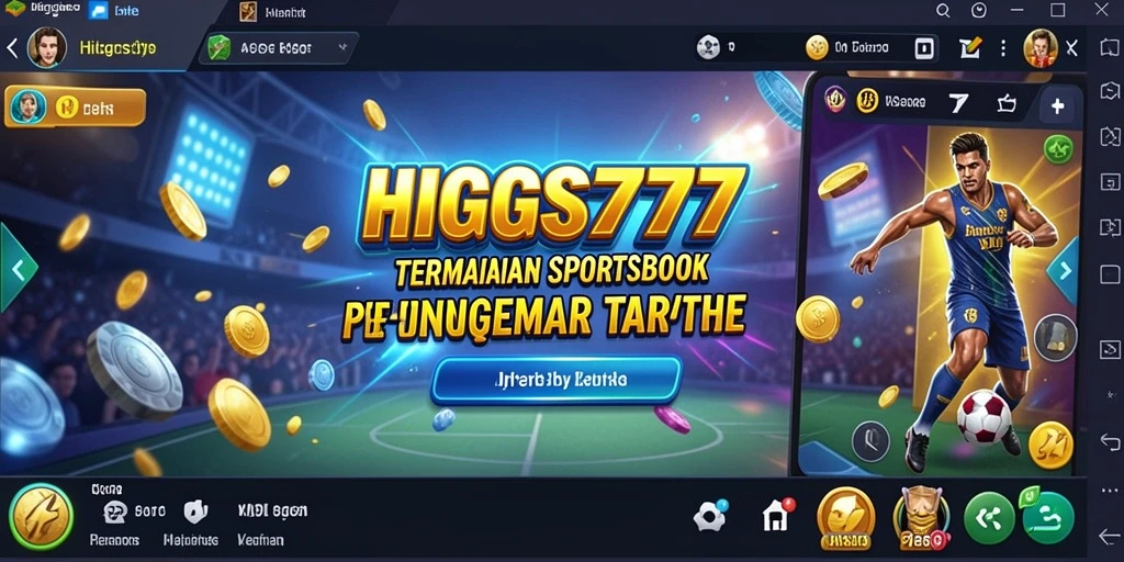 Tampilan menarik dari gameplay dalam HIGGS777 Sportsbook.