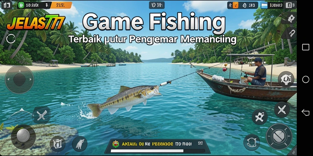 Tampilan gameplay JELAS777 dengan pengalaman memancing yang seru.