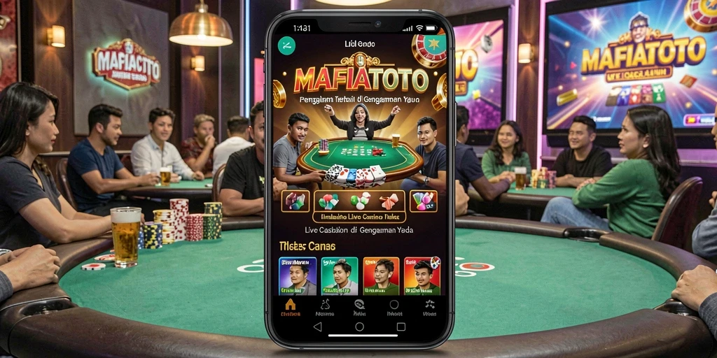 Tampilan gameplay MAFIATOTO yang menarik dan interaktif dalam Live Casino.