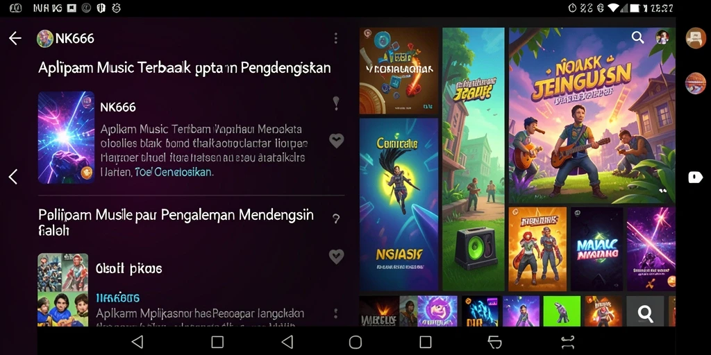 Screenshot gameplay NK666 menunjukkan pengalaman musik interaktif yang menarik.