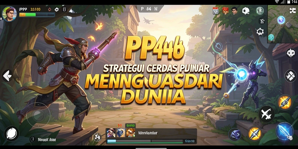 Screenshot utama menampilkan aksi pertempuran strategis dalam PP444.