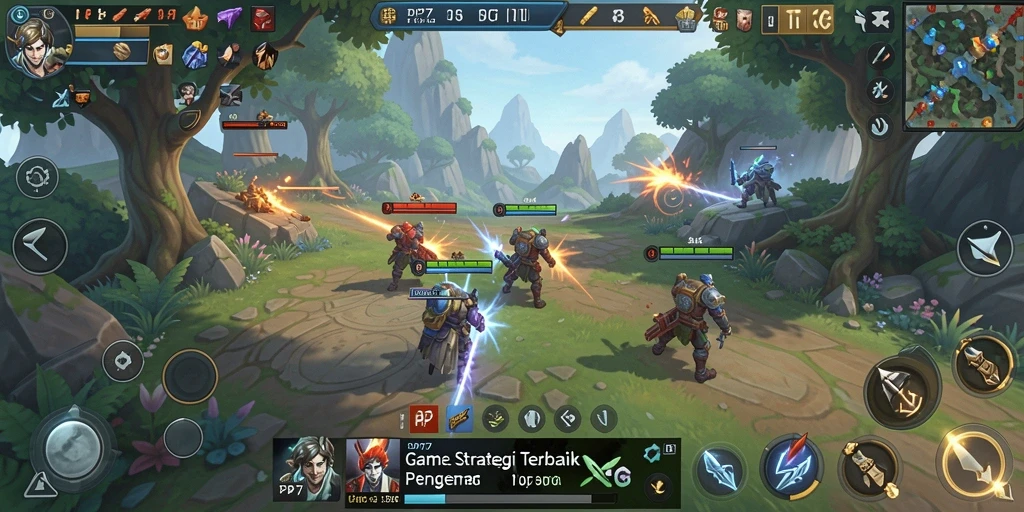 Tampilan gameplay strategis yang menarik di PP7.