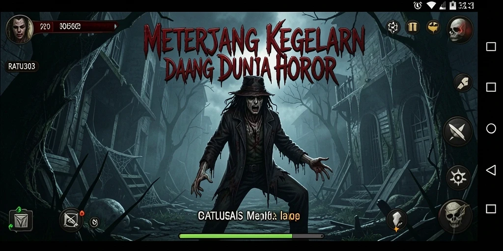 Tampilan gameplay menakutkan di RATU303 yang memukau.