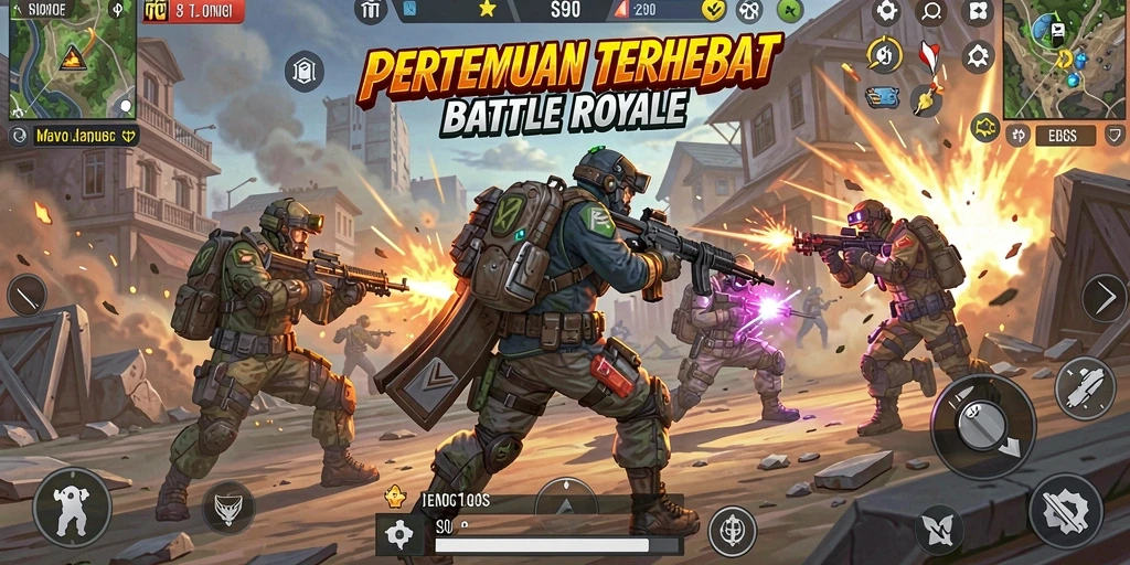 Gameplay S80 yang mendebarkan dalam pertempuran Battle Royale.