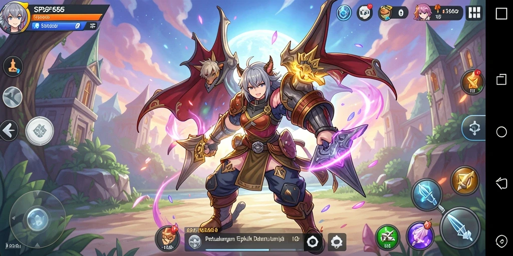 Screenshot yang menampilkan karakter dalam aksi seru di SP666.
