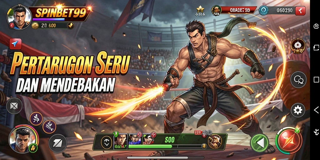 Gameplay seru dengan pertarungan mendebarkan di SPINBET99.