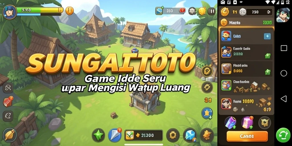 Tampilan menarik SUNGAITOTO dengan gameplay seru dan interaktif.