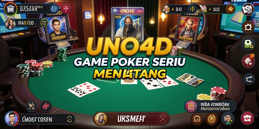 Tampilan gameplay unik dan mendebarkan dari UNO4D.