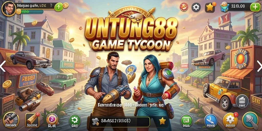 Tampilan gameplay UNTUNG88 yang menarik dan penuh strategi Tycoon.