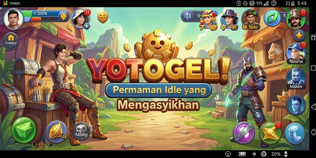 Tampilan menarik dari gameplay YOTOGEL yang santai.